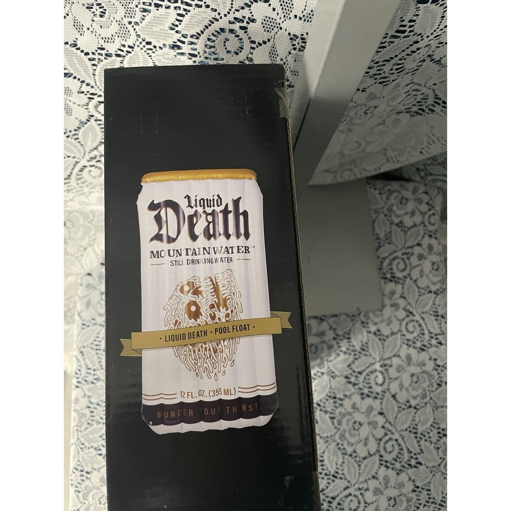 Liquid Death Oversized Inflatable Lounge Float (New) - Picture 3 of 4